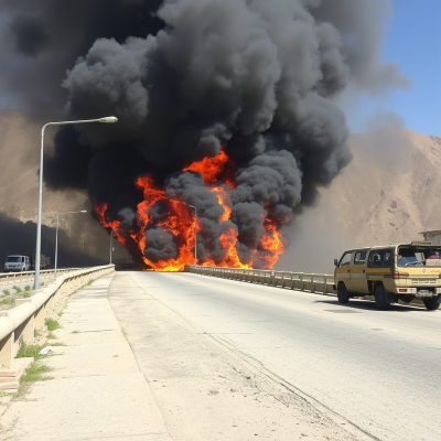 په میلک پل کې اورلګیدنه