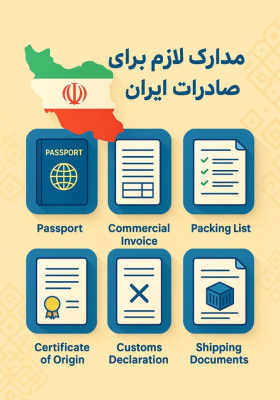 د ایران څخه د مالونو د صادراتو لپاره اړین اسن